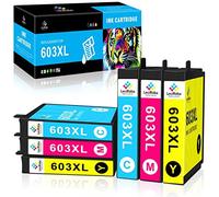 LeciRoba 603xl Reemplazo para Tinta epson 603xl y Cartuchos epson 603,para Epson XP-2100 XP-2150 2155 XP-2155 XP-3100 XP-3150 XP-4100 XP-4150 Workforce WF-2810 WF-2820 WF-2840 WF-2870 (6 Paquetes)