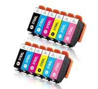 LeciRoba Cartucho de tinta 378XL para impresoras Epson 378 378xl para Epson Expression Photo XP-8000, XP-8005, XP-8500, XP-8505, XP-8600, XP-8605, XP-8606, XP-8700, XP-8705 XP-15000 (paquete de 12)