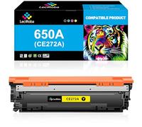 LeciRoba Cartucho de tóner amarillo 650A CE272A para impresora HP 650A CE272A para HP Laserjet Enterprise CP5525 CP5525 CP5525dn CP5525n CP5525xh M750 M750dn M750n M750xh (amarillo, 1 unidad)