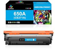 LeciRoba Cartucho de tóner cian 650A CE271A para impresora HP 650A CE271A para HP Laserjet Enterprise CP5525 CP5525 CP5525dn CP5525n CP5525xh M750 M750dn M750n M750xh (cian, 1 unidad)