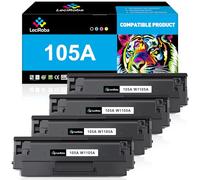 LeciRoba Cartucho de tóner compatible 105A W1105A para impresora HP 105A W1105A para impresora HP Laser MFP 107a 107w 135a 135w 137fnw (3000 páginas, 4 paquetes)