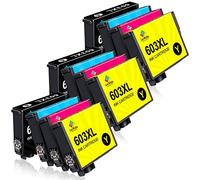 LeciRoba Cartuchos de impresora 603XL para Epson 603 y Epson 603XL Multipack para Epson XP 3100 XP 3150 XP 2100 XP 2105 XP 4100 XP 4150 Workforce WF 2810 WF2820 WF 2850 WF 2870 (100) 2 Pack De