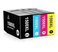 LeciRoba Cartuchos de tinta 1500XL para Canon PGI-1500XL, Maxify MB2000, MB2050, MB2150, MB2155, MB2300, MB2350, MB2750, MB2755 (1 negro, 1 cian, 1 magenta y 1