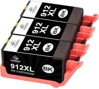 LeciRoba Cartuchos de tinta 912XL para HP 912XL 912 XL para impresora HP OfficeJet 8012 8014 8015 8017 OfficeJet Pro 8022 8023 8024 8025 AIO (3 negros)