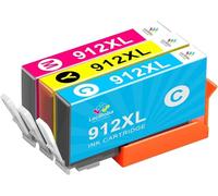 LeciRoba Cartuchos de tinta 912XL para HP 912XL 912 XL para impresora HP OfficeJet 8012 8014 8015 8017 OfficeJet Pro 8022 8023 8024 8025 AIO (paquete de 3)