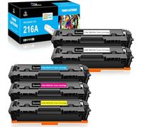 LeciRoba Cartuchos de tóner 216A para HP 216A W2410A W2411A W2412A W2413A para HP Color Laserjet Pro MFP M183fw M182nw M182n M155a M155nw (5 unidades)
