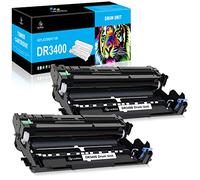 LeciRoba DR3400 para Brother DR-3400 Tambor ,para Brother DCP-L5500DN L6600DW HL-L5000D L5100DN L5200DW L6250DN L6300DW L6300DWT L6400DW L6400DWT MFC-L5700DN L5750DW L6800DW L6900DW( 2 Paquetes)