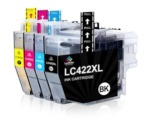 LeciRoba LC422 LC422XL para Brother MFC-J5340DW J5345DW J5740DW J6540DW J6940DW - Cartucho de Tinta Compatible con LC-422BK LC-422C LC-422M LC-422Y y LC-422XLBK LC-422XLC LC-422XLM LC-422XLY