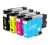 LeciRoba LC527 LC-527 Tinta para Brother LC-527BK LC-527C LC-527M LC-527Y Cartuchos de Tinta para Brother MFC-J4550DW MFC-J4350DW Impresora (paquete de 4)