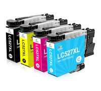 LeciRoba LC527XL LC-527XL Tinta para Brother LC-527XLBK LC-527XLC LC-527XLM LC-527XLY Cartuchos de Tinta para Impresora Brother MFC-J4550DW MFC-J4350DW (Paquete de 4)
