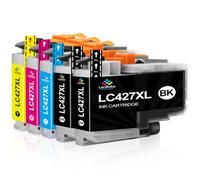 LeciRoba Multipack Cartuchos de Tinta LC427XL compatibles con Brother LC-427XLBK/C/M/Y para impresoras MFC-J5955DW, J6955DW, J6957DW, J6959DW, HL-J6010DW (Pack de 5)