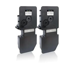 LeciRoba Paquete de 2 cartuchos de tóner TK-5240, color negro, compatibles con Kyocera ECOSYS P5026cdn, P5026cdw, M5526cdn, M5526cdw, 4000 páginas, inspección en 6 pasos