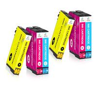 LeciRoba Tinta compatible con tinta Epson 405 405XL para Epson Workforce Pro WF-3820DWF WF-3825DWF WF-4820DWF WF-4825DWF WF-4830DTWF WF-7310DTW WF-7830DTWF WF-7835DTWF WF-7840DTWF TWF (6 Color)