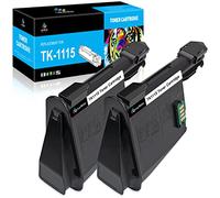 LeciRoba TK-1115 - Cartuchos de tóner de repuesto para impresora TK-1115 TK1115, Kyocera FS1041, FS1220MFP, FS1320MFP, FS-1041, FS-1220MFP, FS-1320MFP, FS-1220-MFP FS-1320-MFP S (2-Negro)