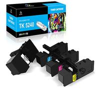 LeciRoba TK-5240 para Kyocera Tóner TK5240 y M5526cdn para Kyocera Ecosys P5026cdn y P5026cdw y M5526cdn y M5526cdw (4 unidades, 1 negro/1 ciana)