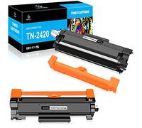 LeciRoba TN-2420 para Brother TN2420 TN-2420 TN2410 TN-2410 Tóner para Brother DCP-L2530DW L2510D L2537DN L2550DN HL-L2350DW L2310D L2357DW L2370DN L2375DW MFC-L2710DW L2710DN L2730DW L2750DW (2negro)