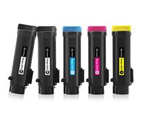 LeciRoba Tóner 6510 6515 para Xerox Phaser 6510, Xerox WorkCentre 6515 106R03480 106R03690 106R03691 106R03692 106R03477 y 106R03478 1 06R03479 106R03476 (BK:5500 páginas,C:4300 páginas, 5 Unidades)