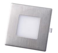 LeClubLED Foco LED empotrable en pared escalera 2,5 W impermeable IP65 150 lm 3CCT 220 V (gris, cuadrado - Base cuadrada)