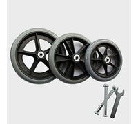 LecMy 2 Ruedas Delanteras para Silla de Ruedas con Diseño de Oso 5/16, Rueda de Repuesto para Silla de Ruedas Sólida Que No Deja Marcas/6 Pulgadas