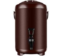 LecMy Electric Kettles Commercial Coffee Urn Hot Water Pot, Water/Beverage Dispenser For Keep Hot/Cold, Water Boiler and Beverage Warmer For Buffet, Adjustable Temperature-6L-Brown(Brown,12L)