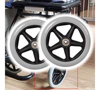 LecMy Rueda Delantera, Neumático de Pvc para Silla de Ruedas, Rueda de Repuesto para Sillas de Ruedas para Discapacitados, Ruedas Giratorias Delanteras para Silla de Ruedas Manual con Andador para S