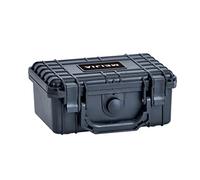 LecMy Waterproof Protective Hard Case,Camera Case with Customizable Foam, Fit Use of Camera,Drones,Lens,8.12x6.56x3.56inches,Elegant Black(B)