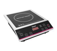 Lecon - Placa de inducción de 3500 W, con temporizador de encendido y apagado y función aislante, gran capacidad de carga de 50 kg, caja de acero inoxidable, ajuste de temperatura, placa de cocción