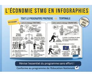 L'Économie STMG en Infographies : tout le programme de 1ère et Terminale en un coup d'oeil | Spécial BAC 2026 | 100% Visuel | 0% Blabla: Révise l'ensemble du programme sans effort !
