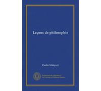 Leçons de philosophie