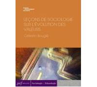Leçons De Sociologie Sur Lévolution Des Valeurs (ebook)