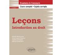 Leçons Dintroduction Au Droit 2e Édition (ebook)