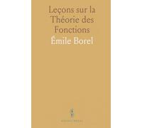 Leçons sur la Théorie des Fonctions