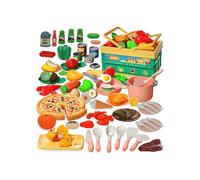 LECOO 94-piece kitchen accessories for children, educational toys for boys and girls from 3 to 6 years old