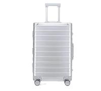 LECOW Maletas Viaje Maletas con Ruedas Aleación De Aluminio Y Magnesio Equipaje De Mano Maleta De Gran Capacidad Maleta Equipaje de Mano (Color : Sliver, Size : 20inch)