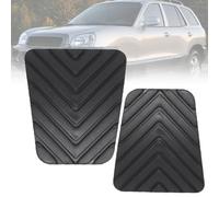 LECREA Almohadilla del Pedal del Embrague Freno para Hyundai Grand Santa Fe Maxcruz 2001-2017, Goma Cubierta Pedales Coche 2 Piezas