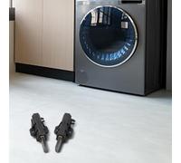 Lecreatekit 2 cepillos de carbono para motor de lavadora WF80F5E2W4X de 8 kg, piezas de repuesto de metal compatibles con kit de reparación de lavadora y secadora Samsung