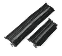 Lecreatekit 2 unidades de red de almacenamiento para salpicadero Can-Am para Defender HD5, HD7, HD8, HD9, HD10 MAX 2017-2023, bolsa organizadora de carga de nailon, repuesto OEM 715003129, color negro