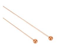 Lecreatekit 2 varillas de sonda de cobre al 99.9% para detección de agua y búsqueda de tesoros, radiestesia de 12 pulgadas con asas para localizar minerales de oro y artículos perdidos