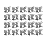 Lecreatekit 20 clips de drenaje de panel solar de acero inoxidable 304 para marcos de 30 mm y 35 mm, soportes de gestión eficiente del flujo de agua para techo, jardín, granja