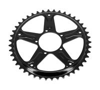Lecreatekit 44T - Plato de aleación de aluminio para motor Bafang G340 Drive 01 02, 7075, pieza de repuesto de piñón dentado ligero, color negro