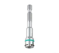 Lecreatekit Adaptador de enchufe hexagonal de 1/4 de pulgada con vástago de acero, reductor de tuerca para taladro de impacto de 8 mm, 10 mm, herramienta de llave inglesa (8 mm)