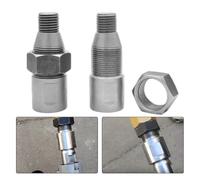 Lecreatekit Adaptador de varilla de extensión de broca roscada M22, 100 mm, 45#, barra de conexión de acero arenado para taladros de agua, diseño grueso antioxidante