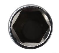 Lecreatekit Adaptador de vástago hexagonal de 4 a 14 mm, llave hexagonal de alta resistencia para juego de herramientas mecánicas, tareas de cambio de neumáticos, color plateado, 50 mm (8 mm)