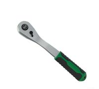 Lecreatekit Adaptador giratorio de cabeza de trinquete de 3/8 de accionamiento de alto par para extracción de medio eje, para herramienta mecánica de acero cr-v, verde