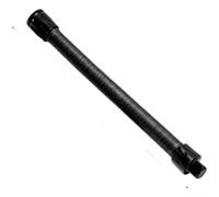 Lecreatekit Barra de extensión flexible de 1/2 unidad para llave de impacto, adaptador de enchufe de cuentas anticaídas para espacios reducidos, eje de acero de 35 cm (250 mm nuevo suave)