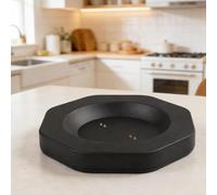 Lecreatekit Base de carga para control de temperatura Ember para taza inteligente, estación base de material ABS con elegante diseño negro, placa de carga compacta de 10 x 10 cm para oficina y cocina