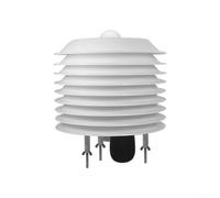 Lecreatekit Caja protectora para estación meteorológica, protección contra radiación solar, ABS, temperatura, humedad, ruido, calidad del aire, caja de monitoreo para meteorología y agricultura, 140 x