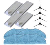 Lecreatekit Cepillos laterales de repuesto, paños y filtros para Eureka Lvac Voice Nuo, Dynaking R21 y para LG R580HK R585 Series Robot Aspirador Kit de accesorios