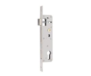 Lecreatekit Cerradura de acero inoxidable de 85 x 20 mm para marco de tubo de puerta de jardín, pestillo giratorio de 360° DIN izquierda/derecha, inserto en forma de U para mayor seguridad, color