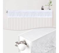 Lecreatekit Cubierta antipolvo para radiador, cubierta elástica ajustable moderna blanca lavable con cubierta de manguera de válvula para radiador recogedor de polvo cubierta de polvo de radiador (120